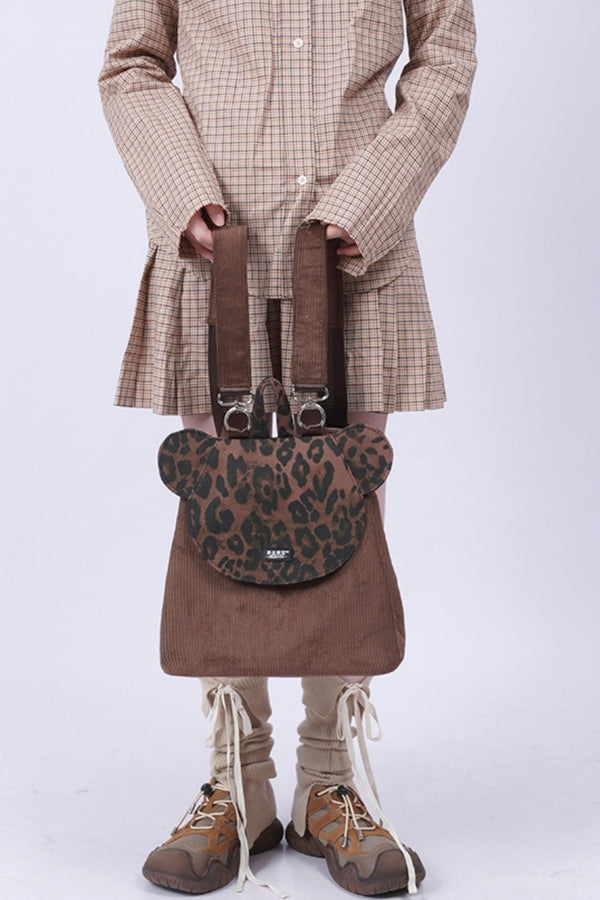 Patchwork Bear Crossbody Bag