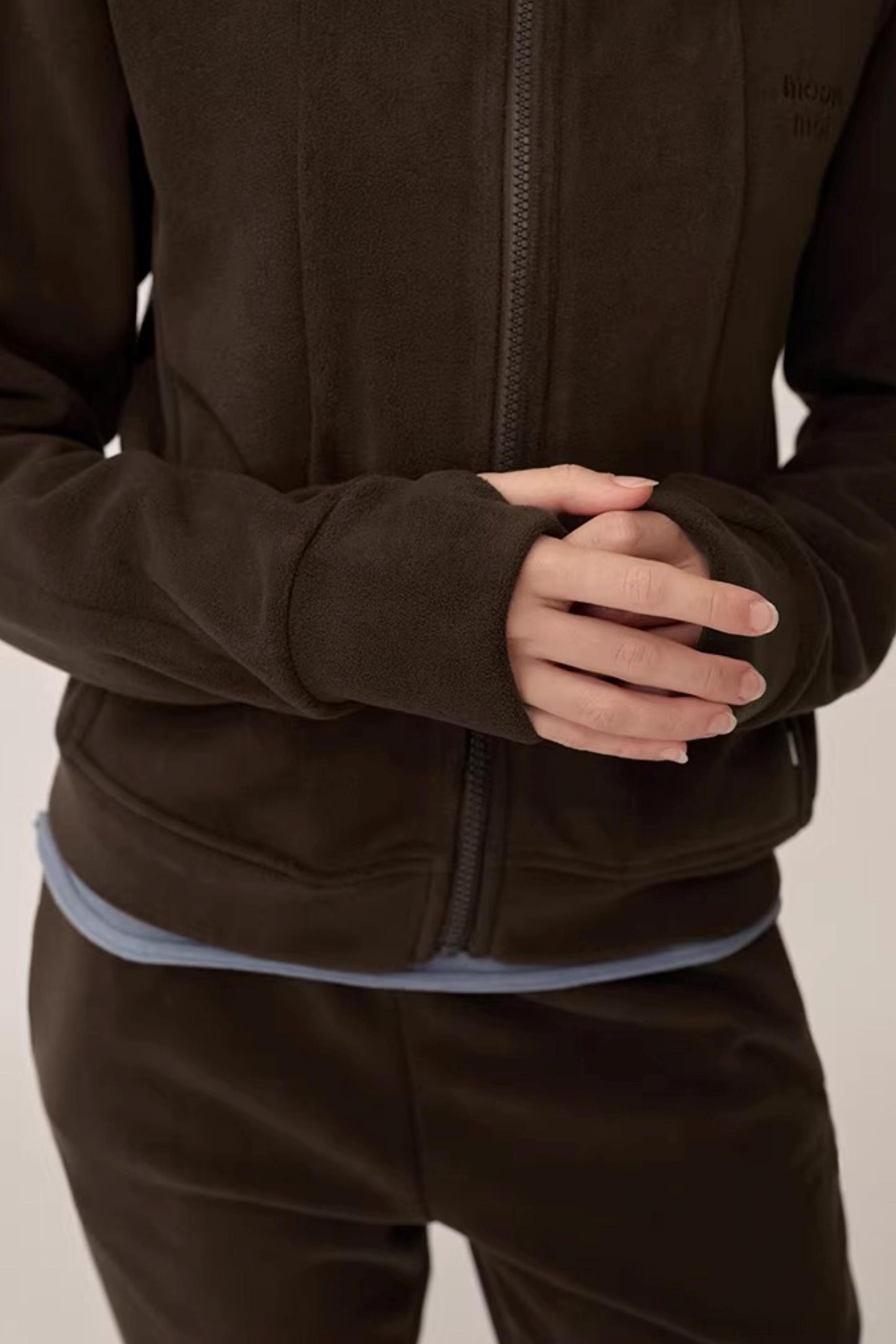 Double-Sided Fleece Hooded Jacket Set-Up
