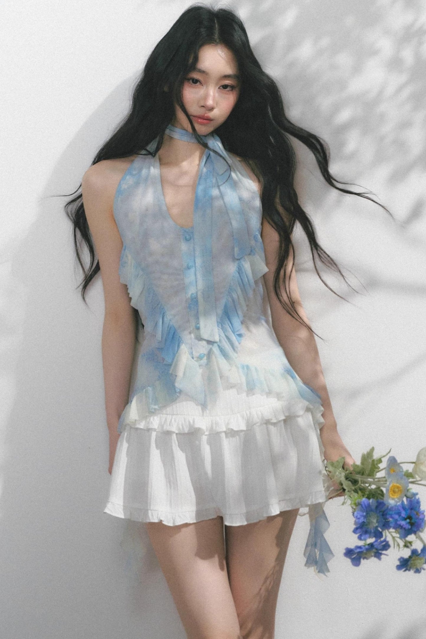 Sea Mint Halter Skirt Set-Up