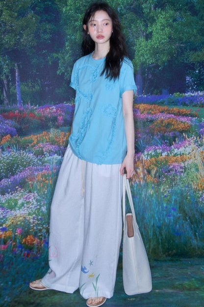 Morning Dew Tulip Tencel Linen Strappy Set-Up