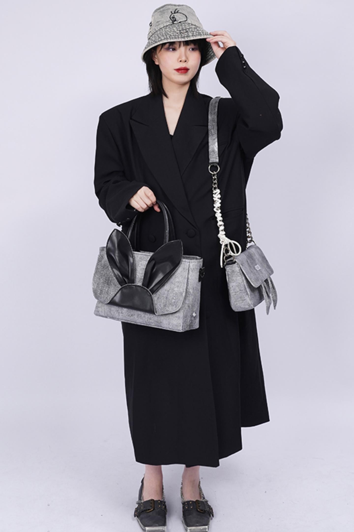 Denim Rabbit Tote Bag