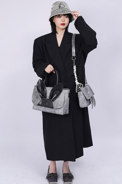 Denim Rabbit Tote Bag