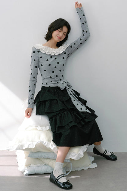 Vintage Flower Puffy Skirt