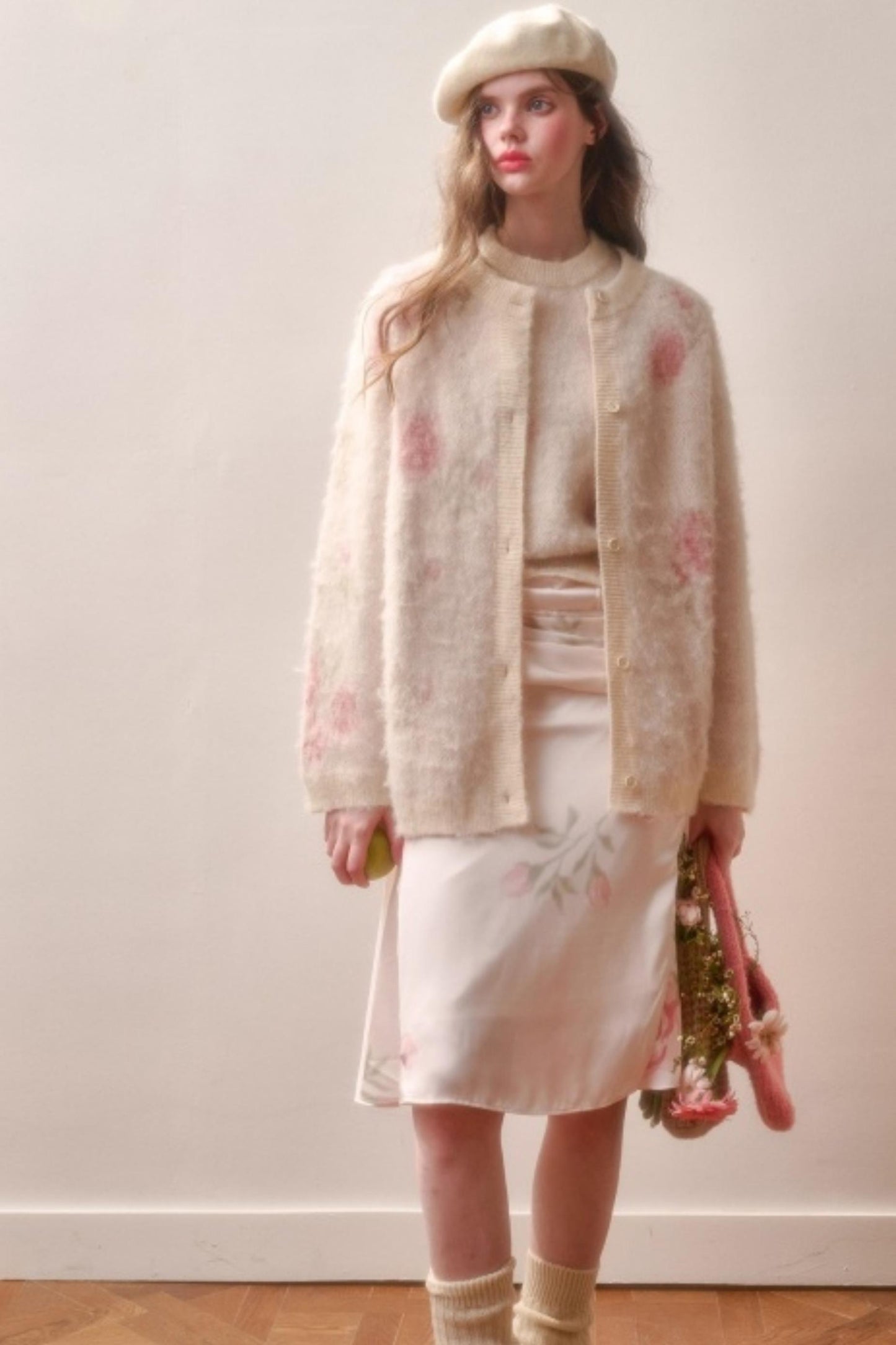 Milky Way Wool Sweater Skirt Set-Up