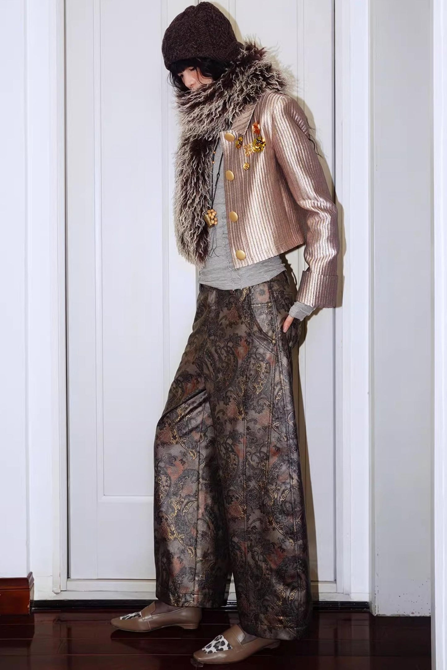 Gold Silk Glitter Jacket