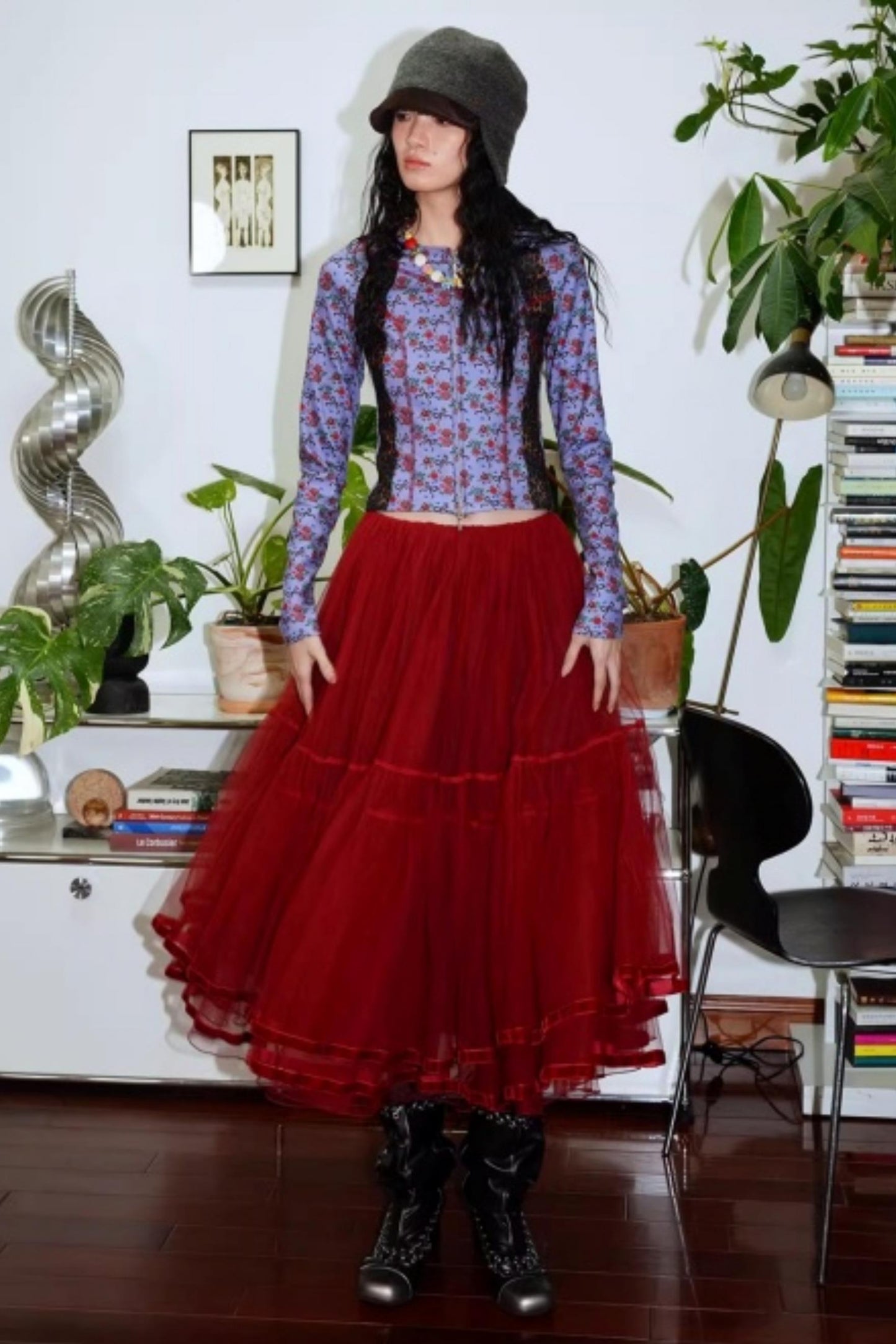 Vintage Leopard Velvet T-Shirt