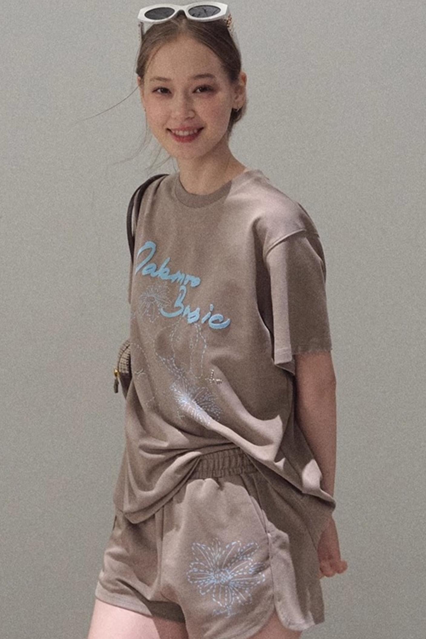 Puppy Cotton Tee & Shorts Set-Up