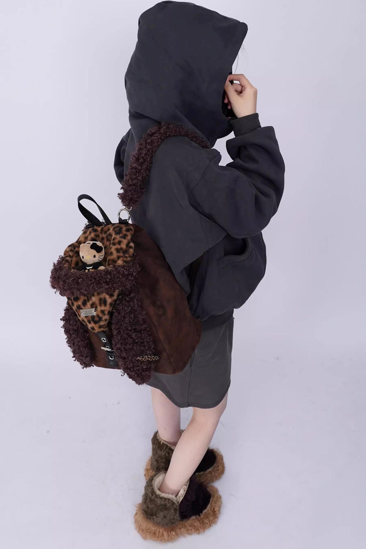 Ear Furry Crossbody Bag