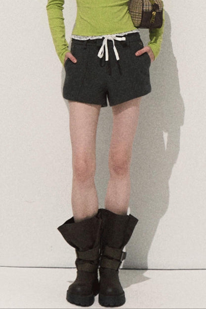 Night Pine Wool Shorts