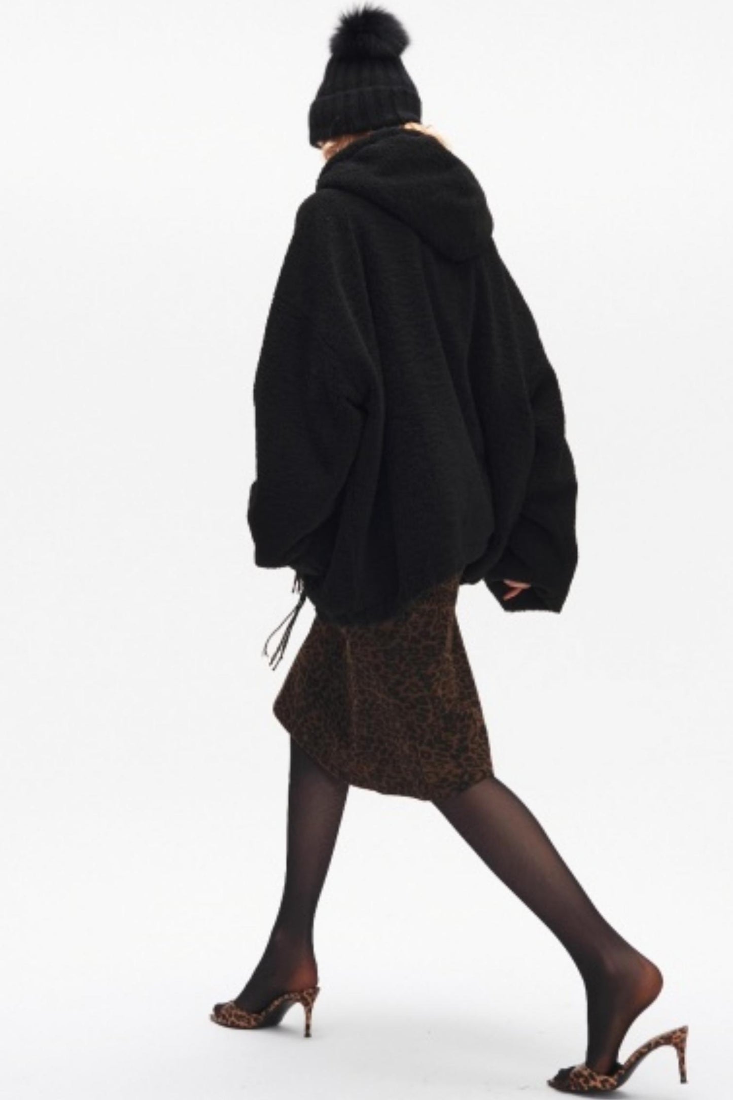 Leopard Print Fishtail Skirt