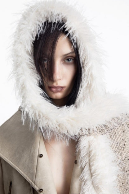 Snow Particles Wool Scarf