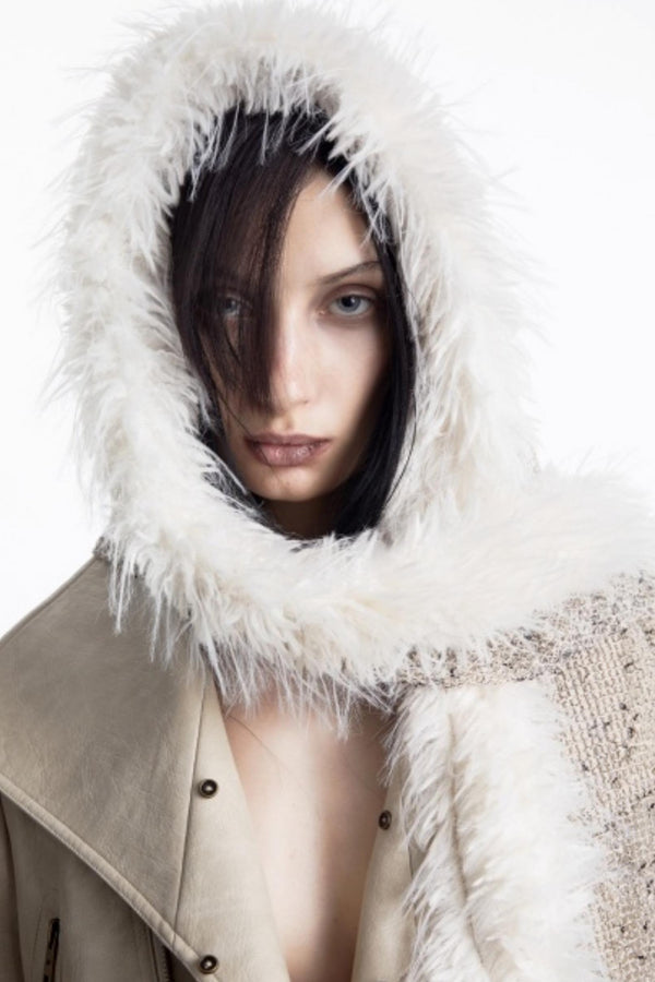 Snow Particles Wool Scarf