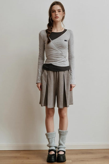 Light Tencel Wool Crew Neck T-Shirt