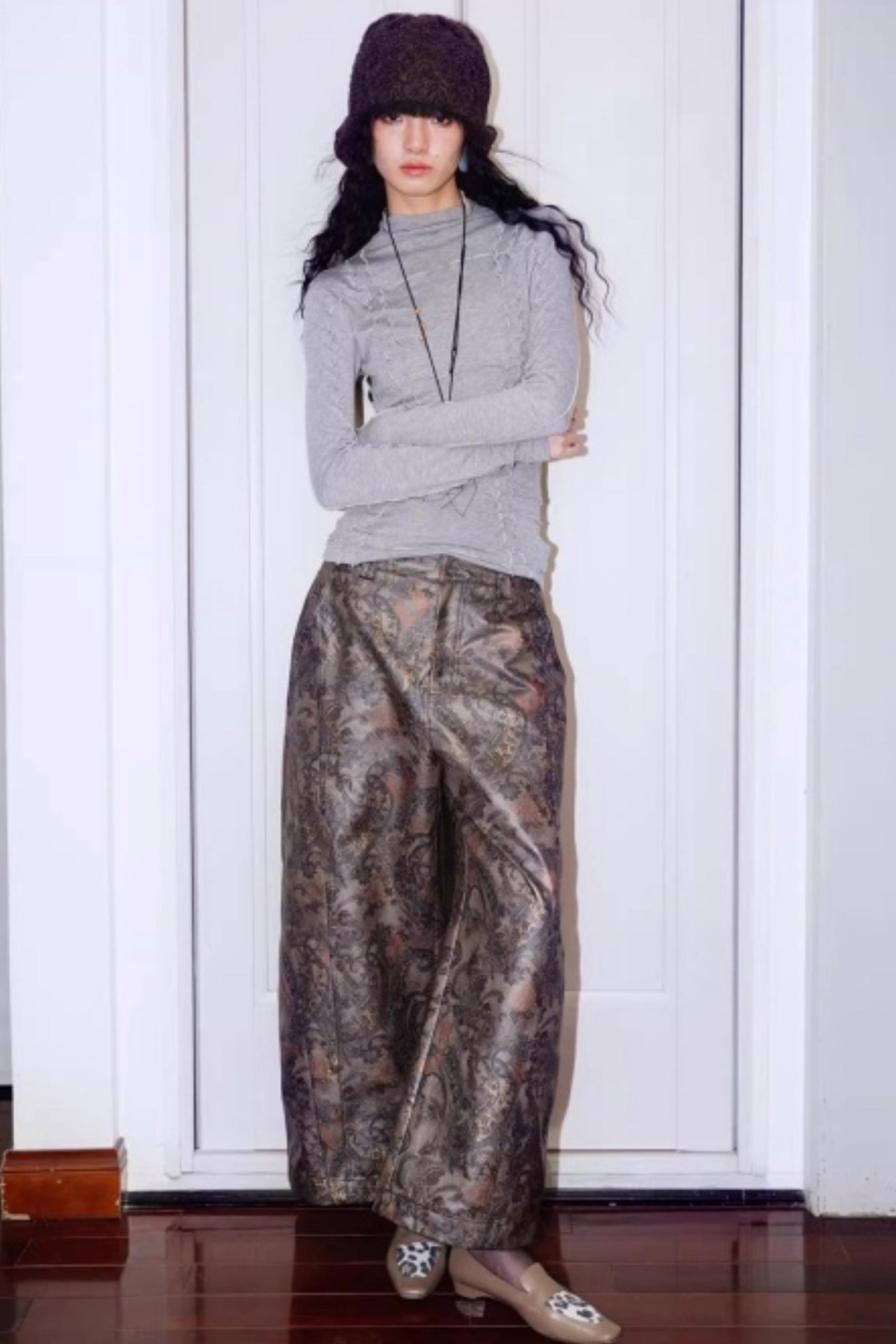 Split Knitted Base Layer Top