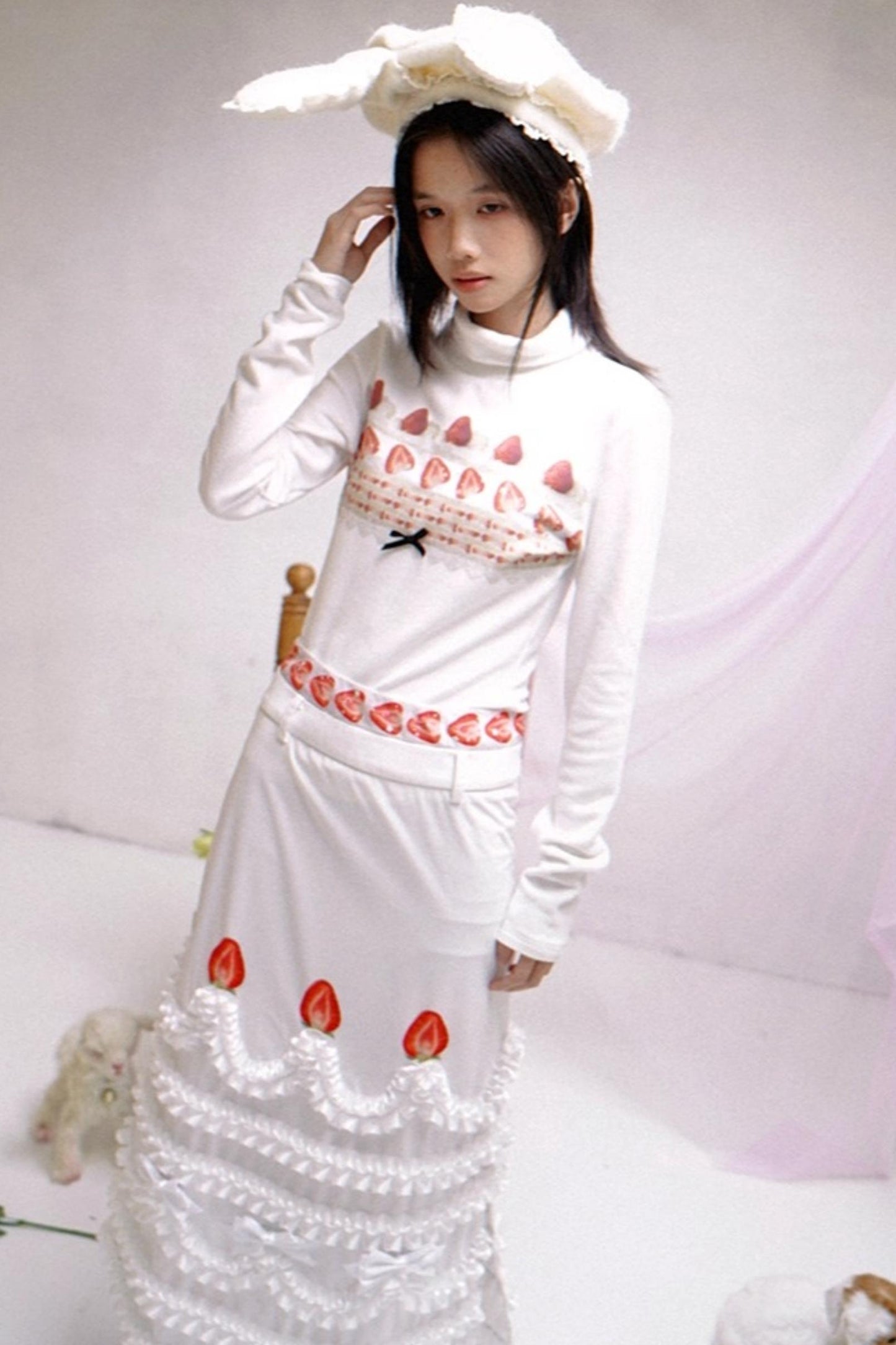 Happy Strawberry Cake Skirt