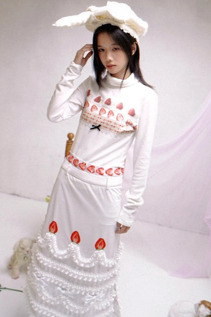 Happy Strawberry Cake Skirt