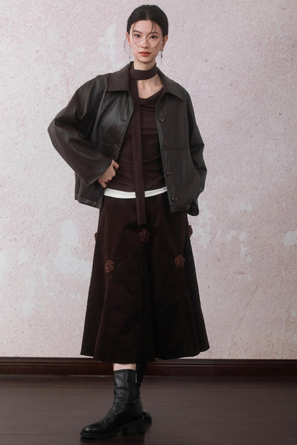 Caramel Coffee Leather Jacket