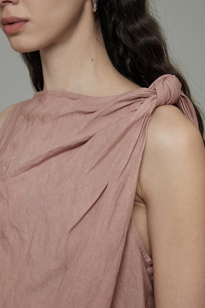 Twisted Pink Sleeveless Camisole