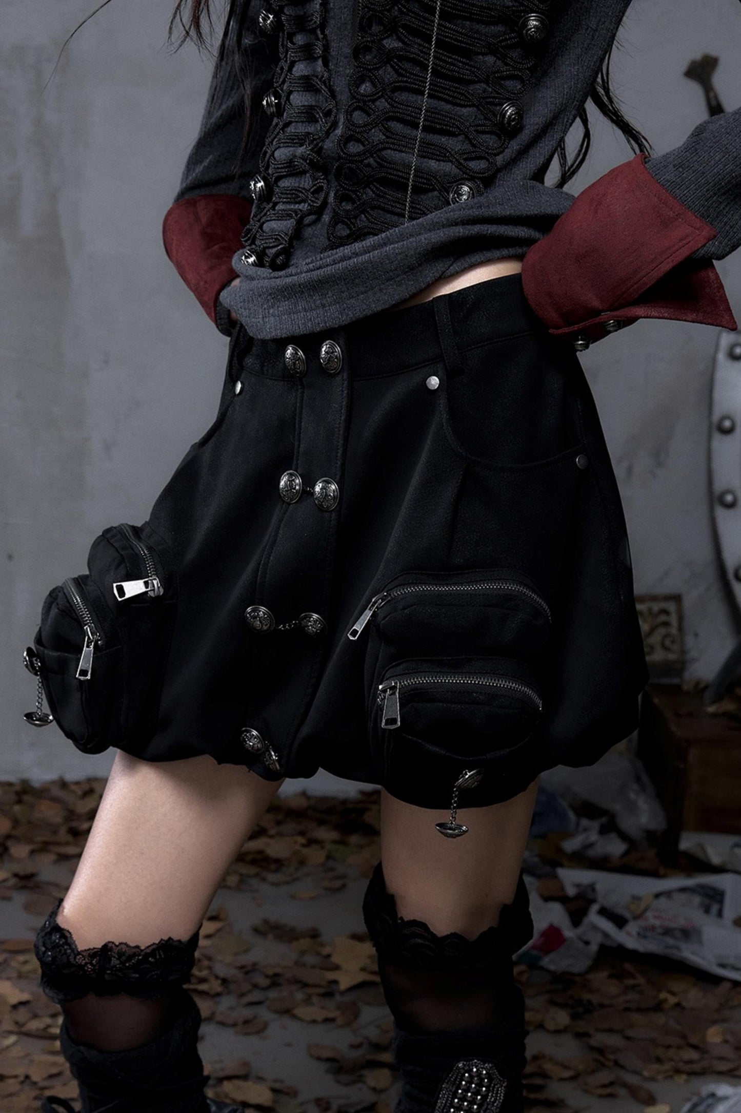 Court Street Leather Skirt