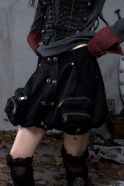 Court Street Leather Skirt