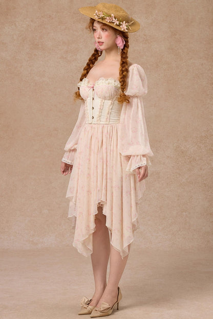 Custom Jacquard Corset Top