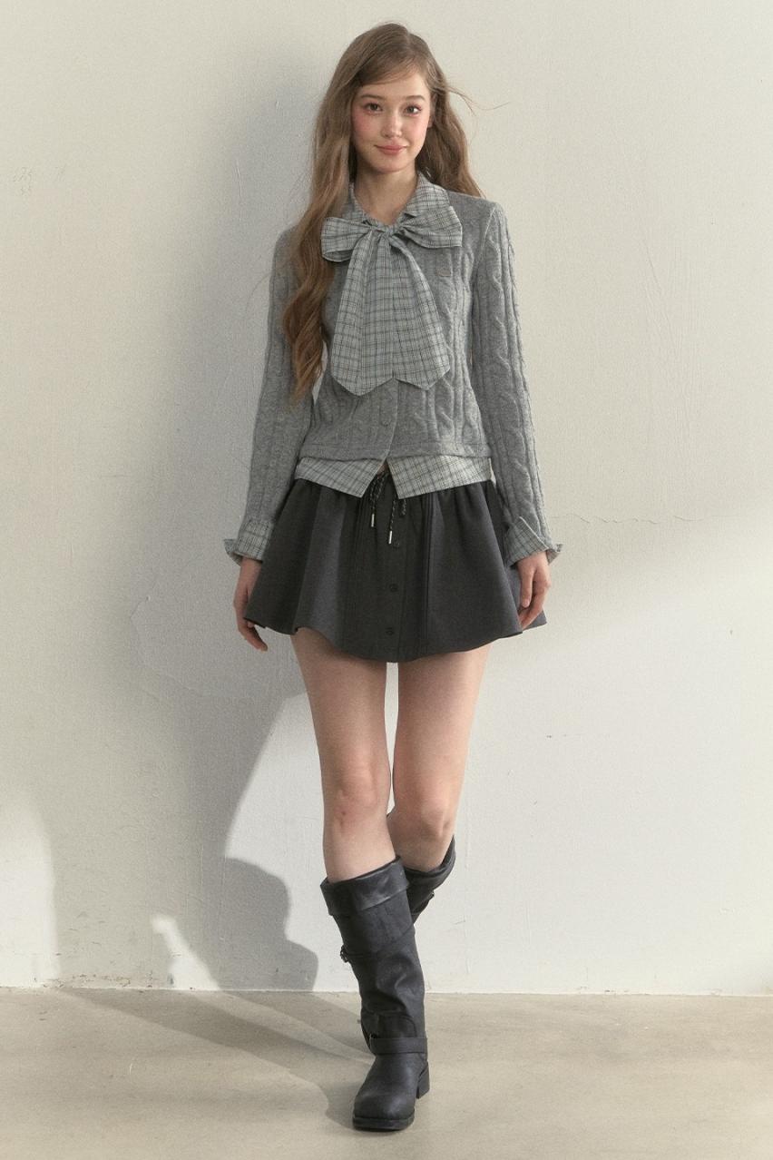 Retro Twist Knit Sweater