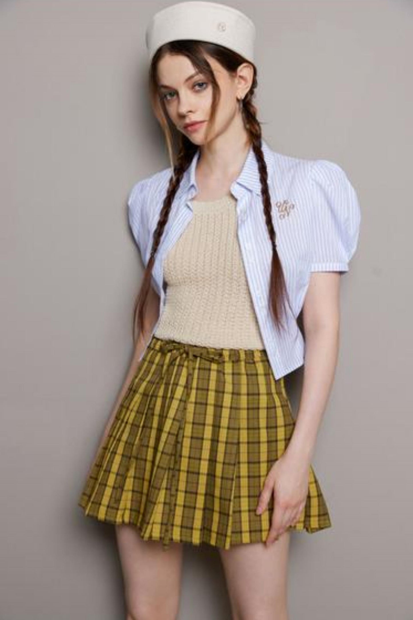 Retro Plaid Skirt