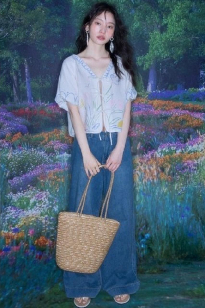 Linen Tie-Top and Pants Set-Up