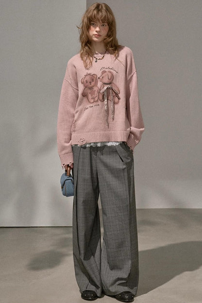 Bear Knitted Sweater