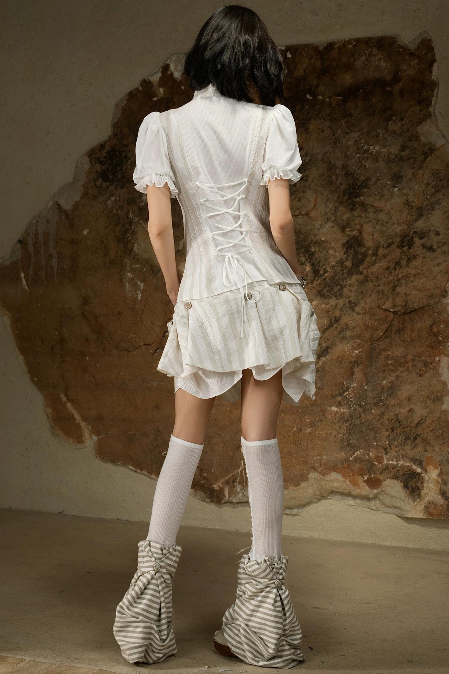Retro Palace Puff Sleeve Blouse