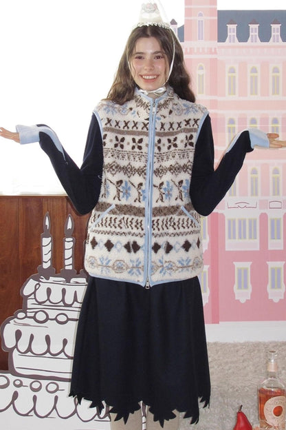 Sea Salt Cocoa Faux Shearling Jacket Set-Up