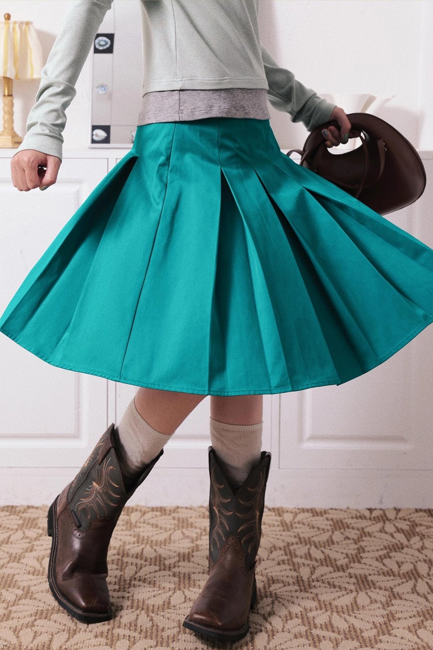 댄스 A라인 스커트