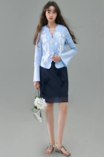 Vintage Lily Flared Sleeve Shirt