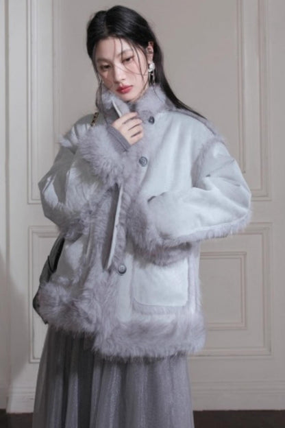 Frost Gray Blue Reversible Jacket