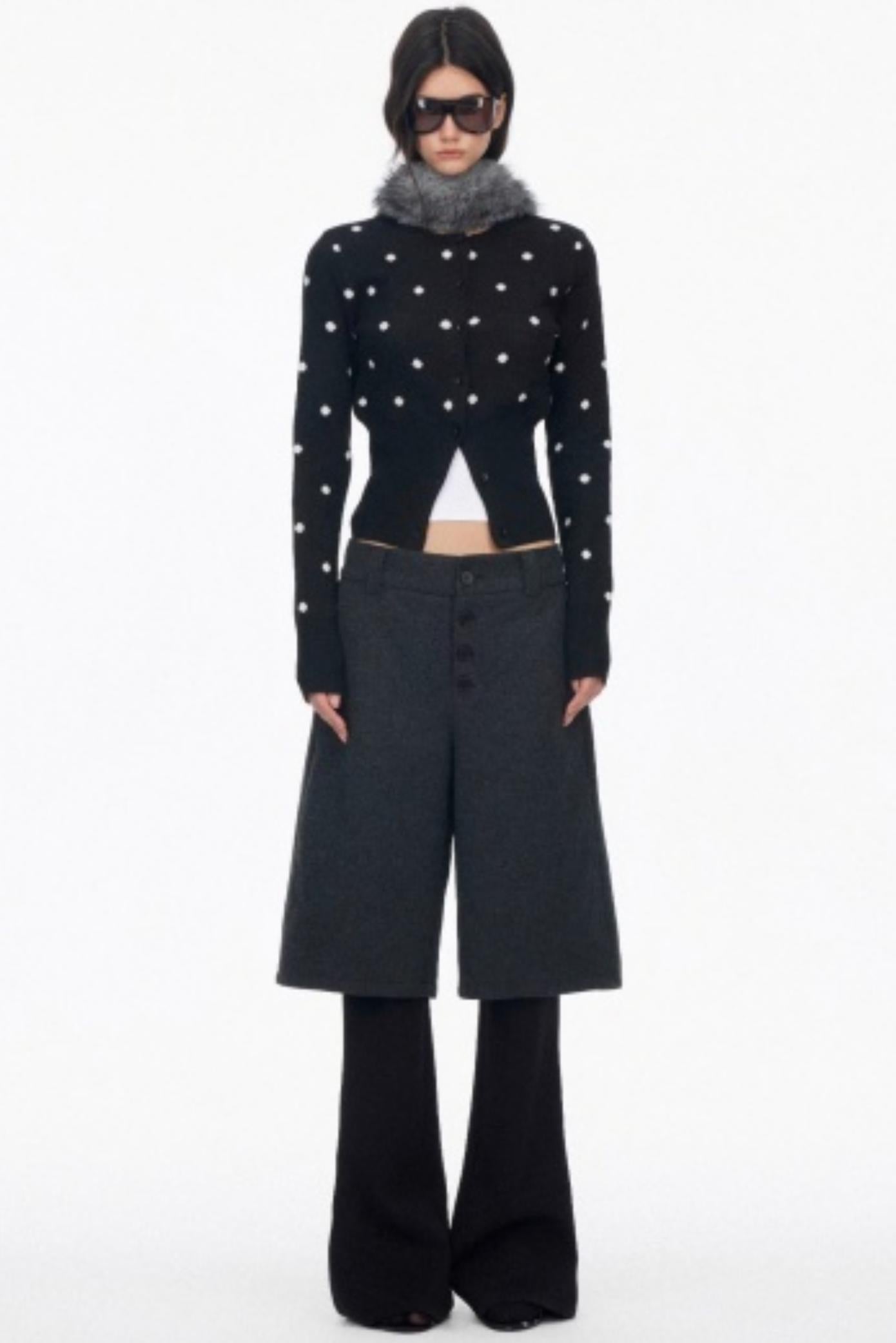 High-End Layered Bootcut Pants