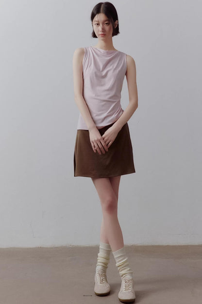 Draped Off-Shoulder Slimming Top