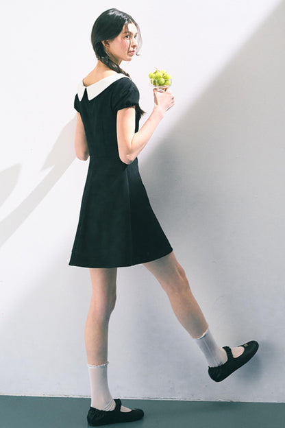 Vintage Doll Collar Midi Dress