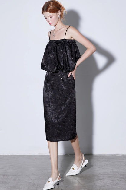 Flashing Butterfly Jacquard Suit Set-Up