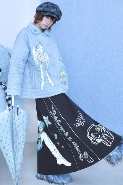 Original Navy Blue A-Line Skirt