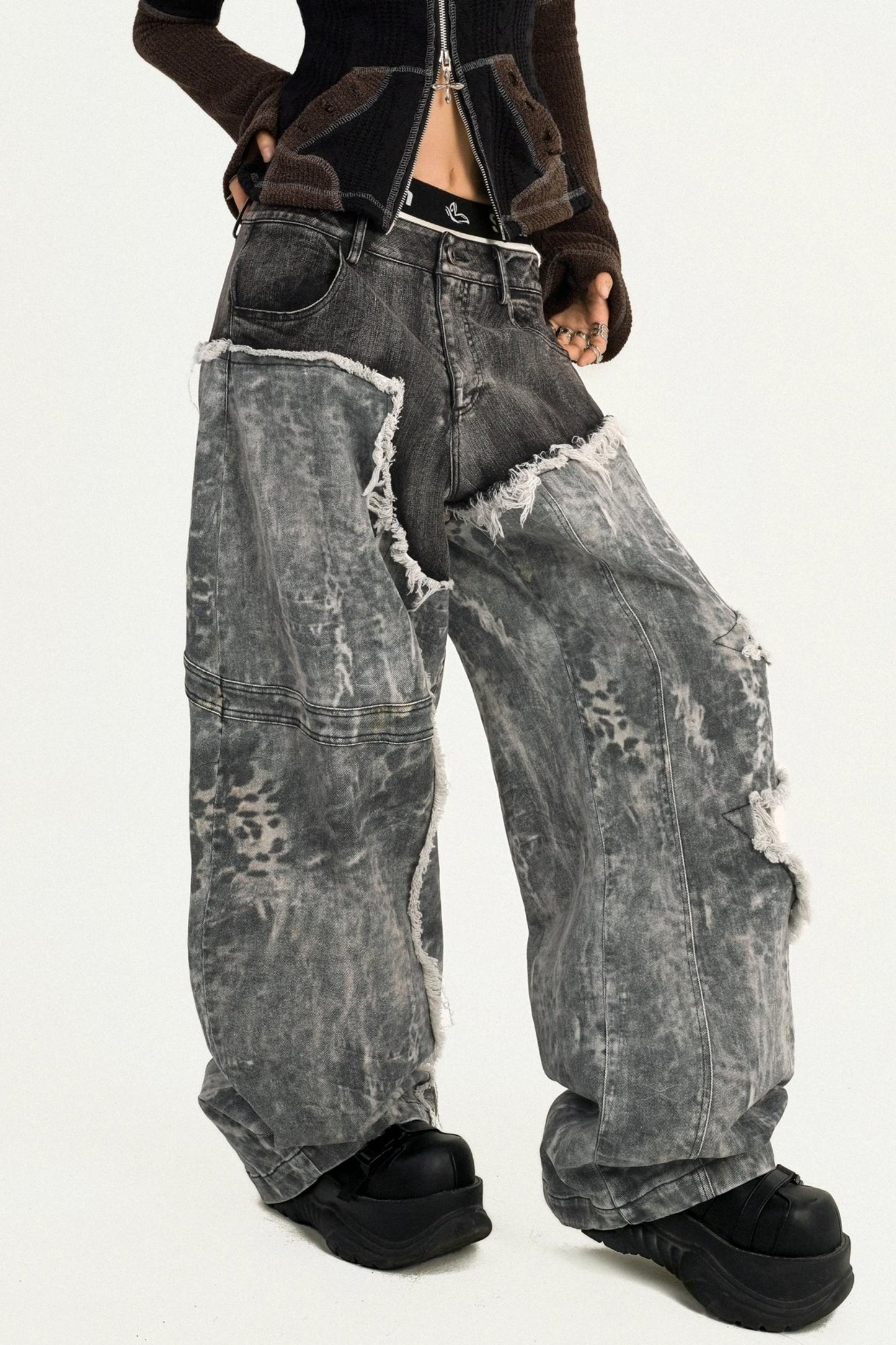 Wasteland Personality Loose Jeans