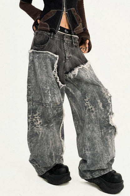 Wasteland Personality Loose Jeans