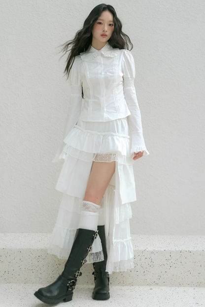 Lace Doll Collar Blouse