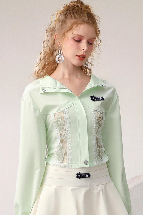 Fashionable Girlish Shirt Set-Up