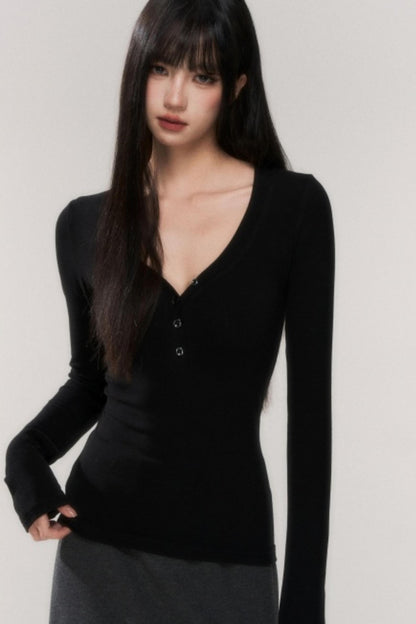 Knitted Waist-Cinching Top