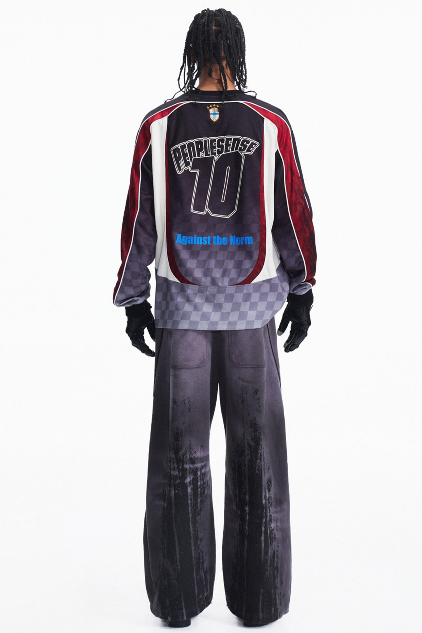 Racing Check Long Sleeve T-Shirt