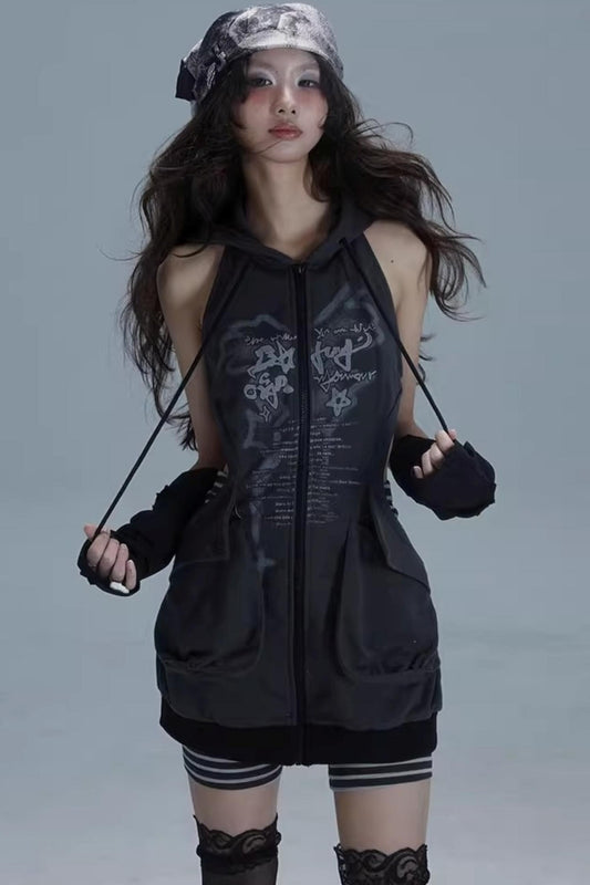 Luxury Wave Hoodie Dress