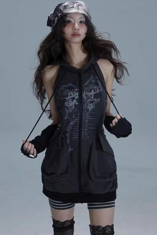 Luxury Wave Hoodie Dress