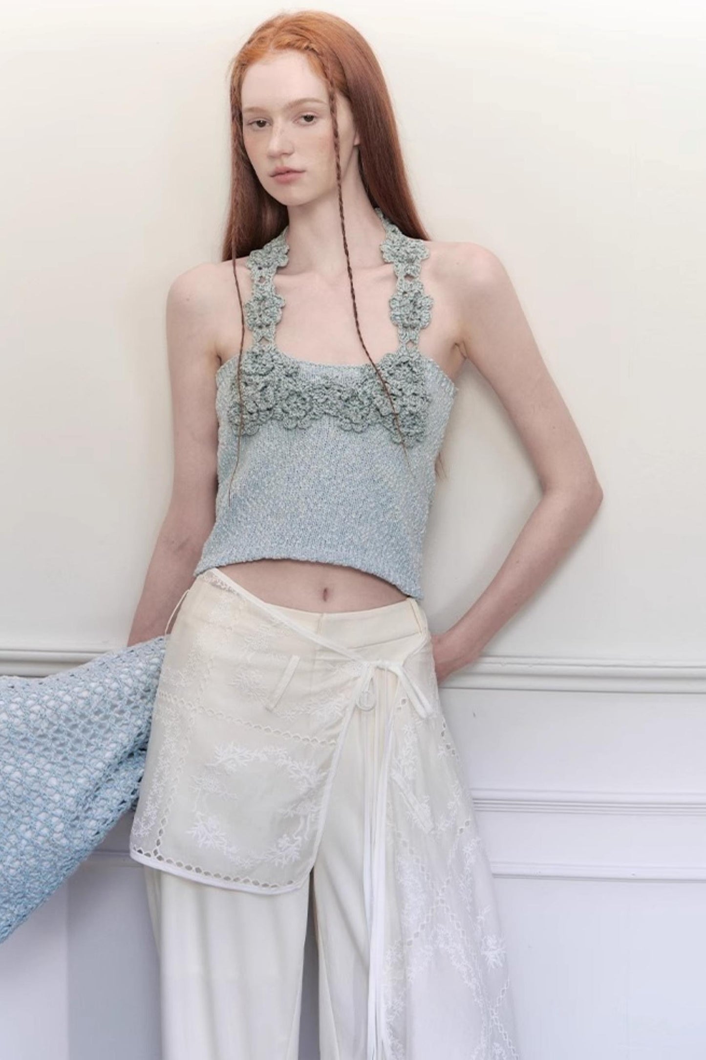 Summer Halter Knit Top