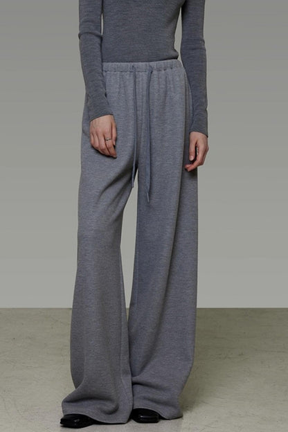 Drawstring Wide-Leg Pants