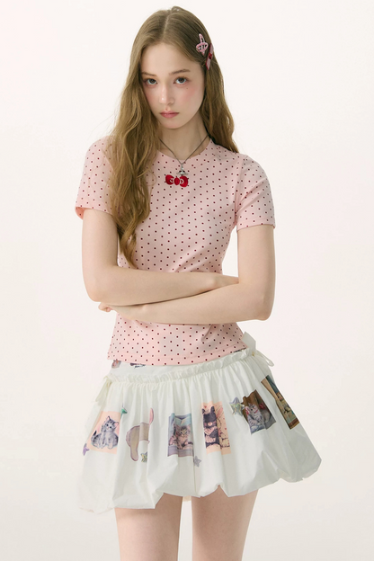 Sweet Polka Dot Top